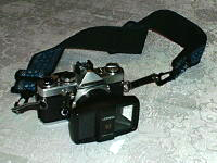 single lens reflex camera with lens splitter